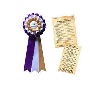 9324 Suffrage Costume Accessoriess - Tri-color Rosette